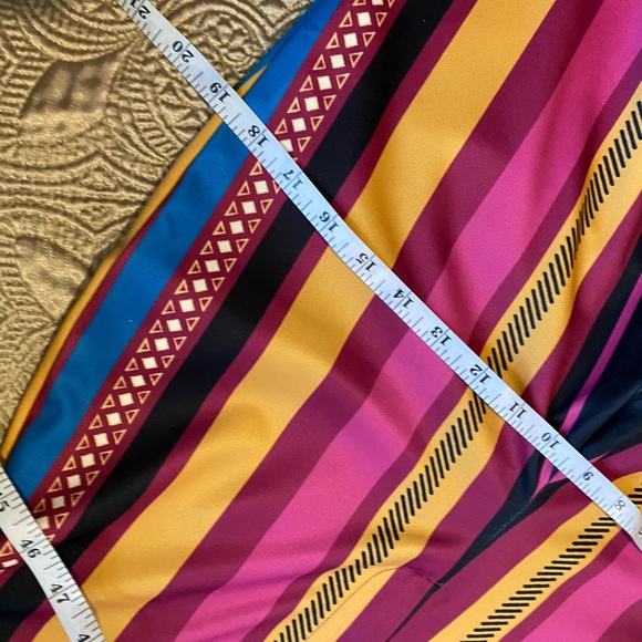 Women’s 70’s NWT Jealous Tomato Striped Wide Leg Multi Colored Pants - Picture 15 of 17